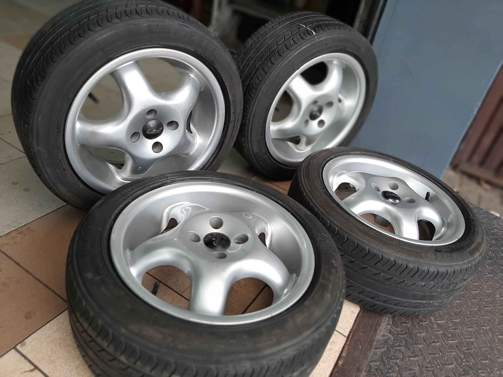 4x100 LATO 195/50/15 =5.80 KOŁA VV Polo skoda fabia seat mazda 100% ok