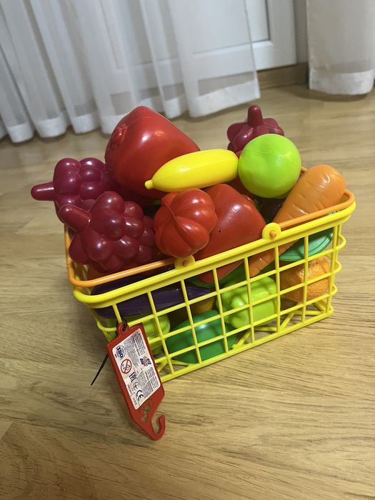 Іграшковий Кошик овочів та фруктів