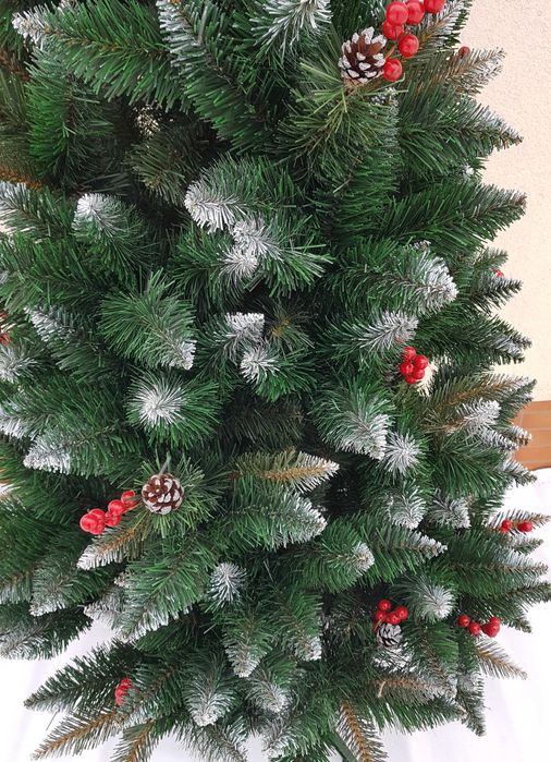 Choinka sztuczna Sosna Jarzębina Czerwona 220 cm