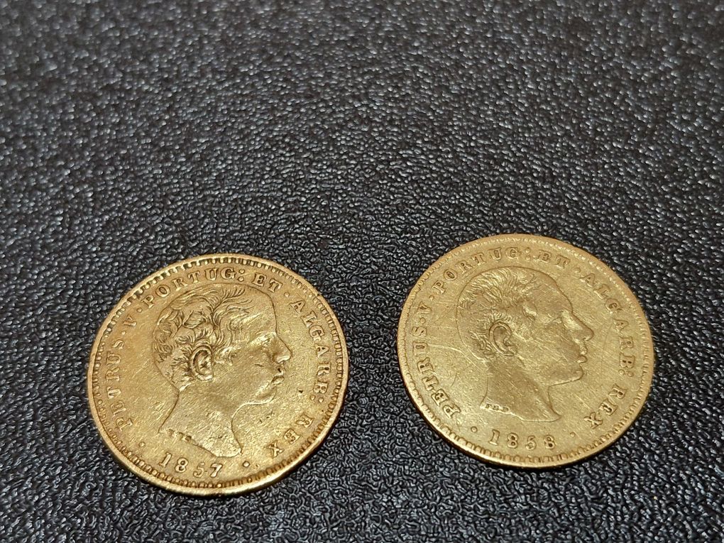 Moedas  Ouro 2000 Reis D,Pedro V