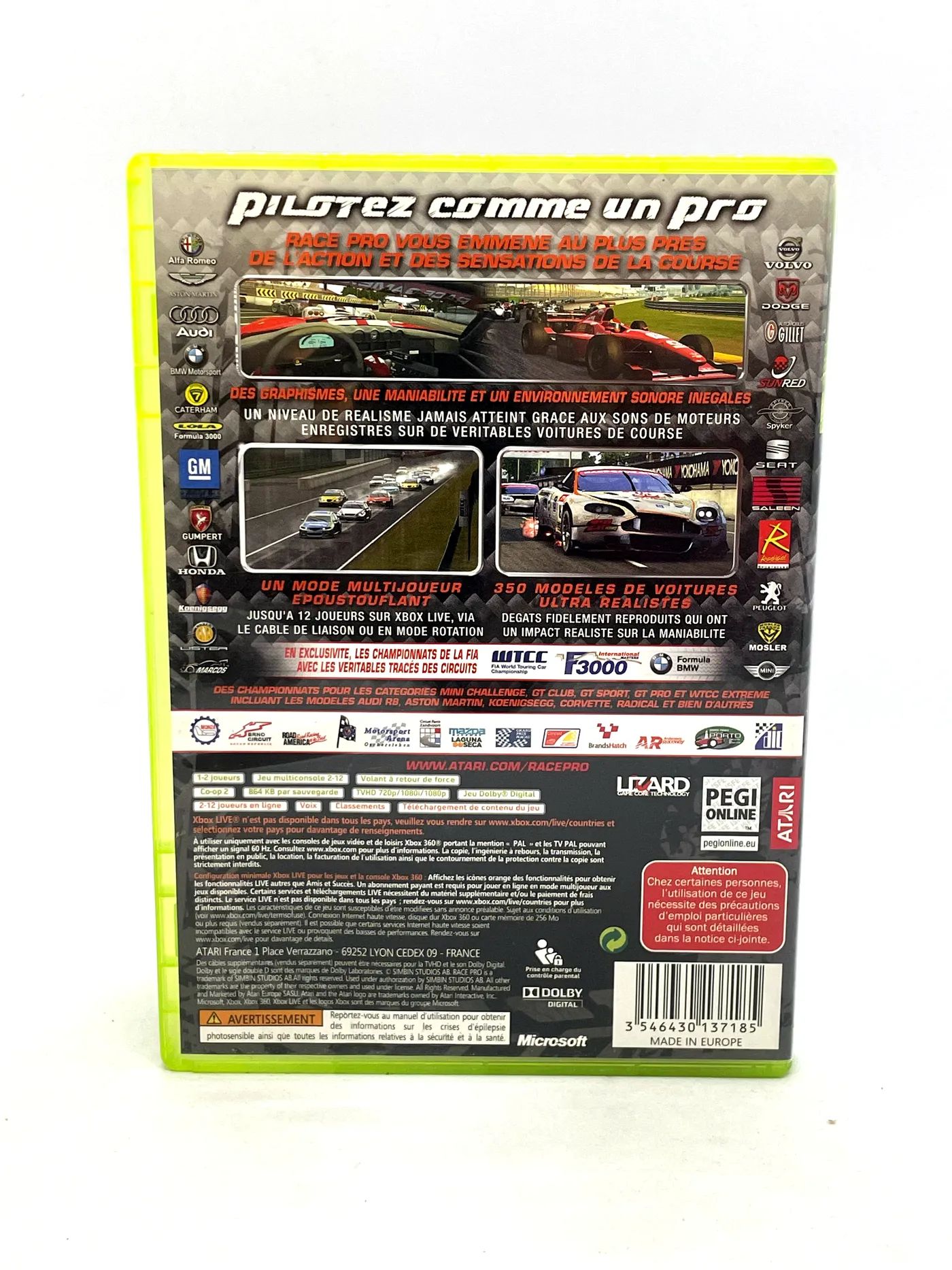 Race Pro Xbox 360 Po Angielsku