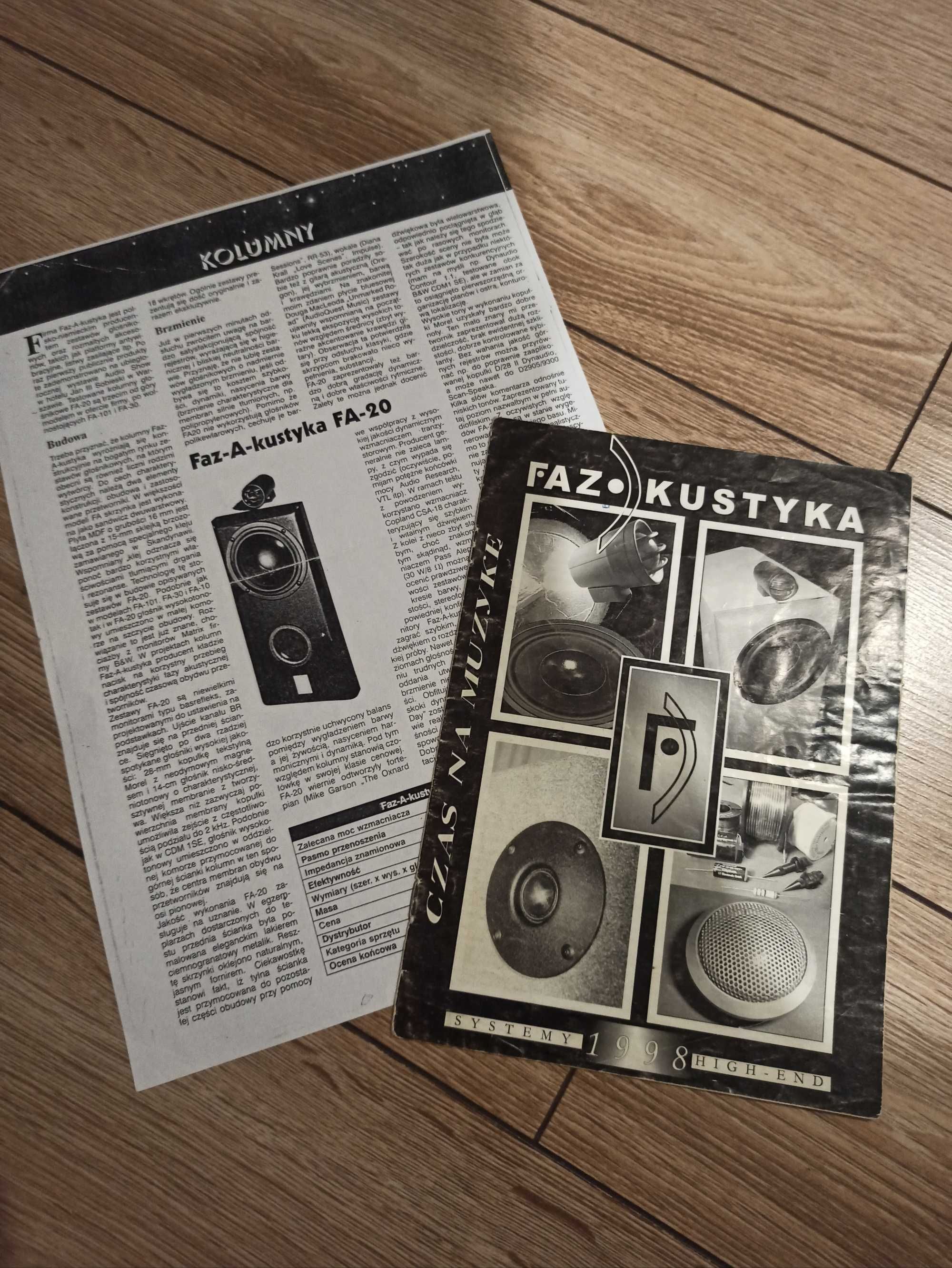 Kolumny podstawkowe Faz-A-kustyka FA-20 Morel,peerless