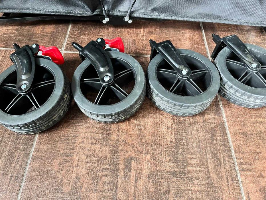 SUNULA składany wózek ręczny mały Plażowy Na Zakupy Czarny 80L