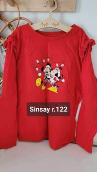 Bluzka świąteczna Sinsay r.116 Minnie Mickey Mouse