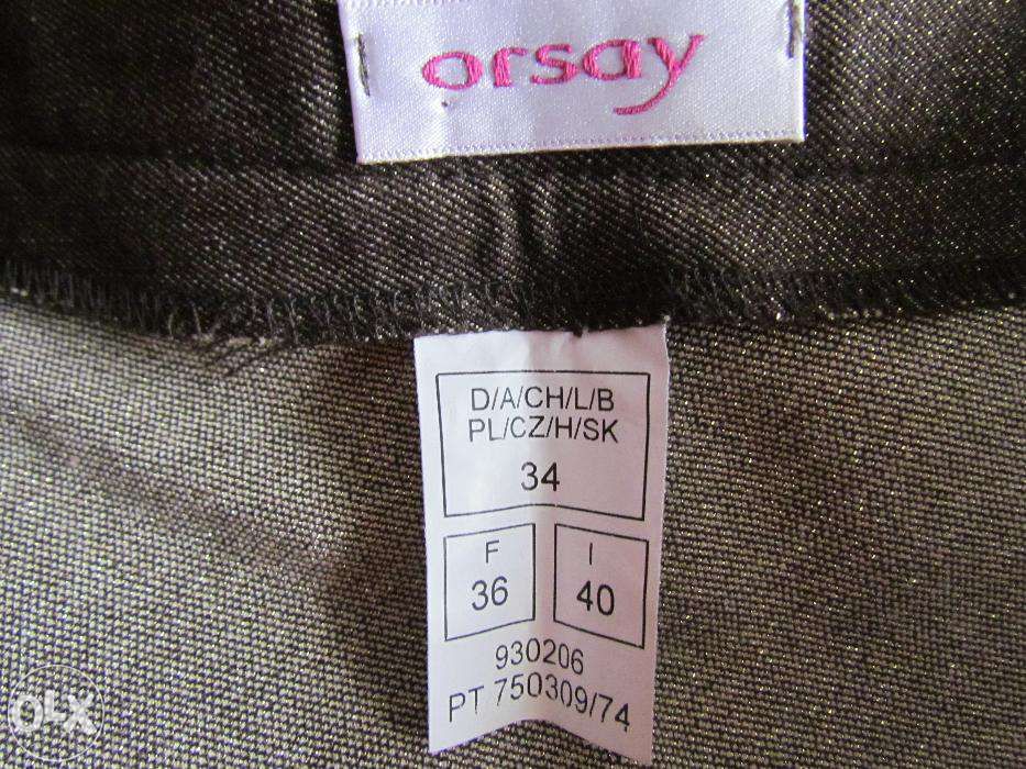 Mini spódniczka Orsay rozm 34 iskrzący brąz