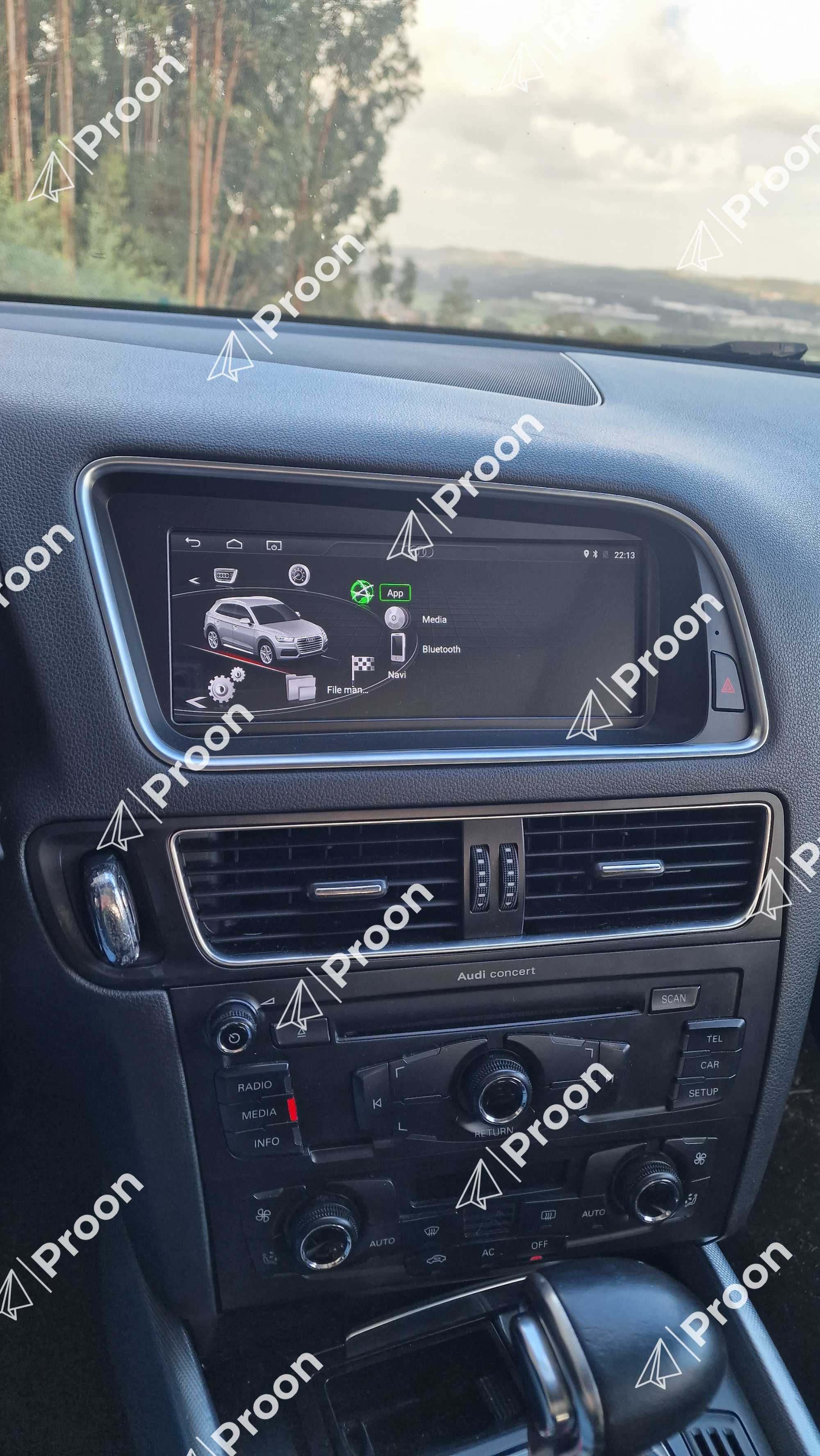 Auto Rádio Audi Q5 Android 12 para modelos do Ano 2009 a 2015