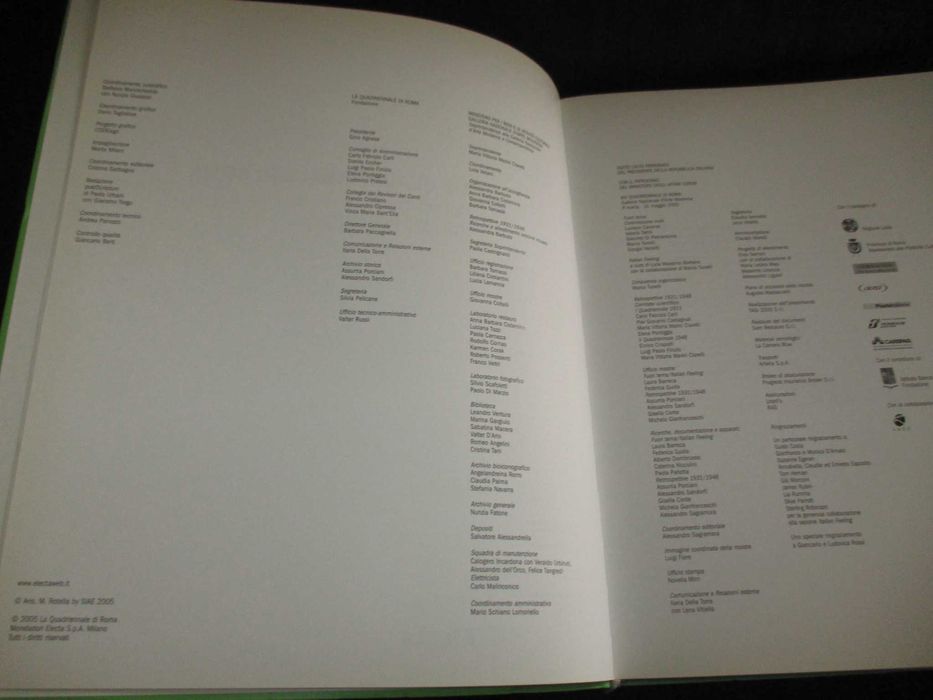 Livro XIV Quadriennale Di Roma Fuori Tema Italian Feeling