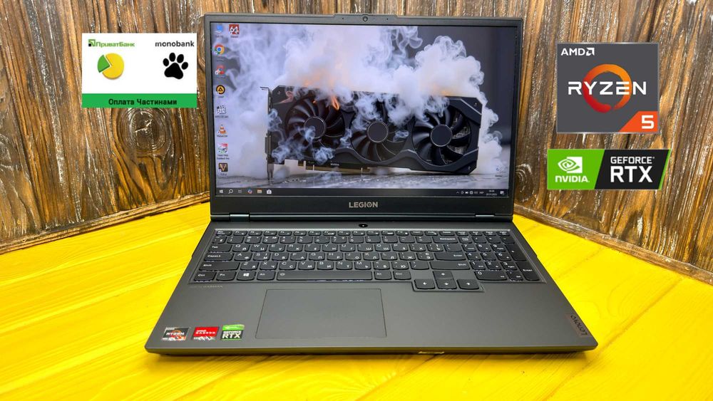 Потужний Ігровий Ноутбук Lenovo Legion5 15ARH05H/RTX 2060 6GB/ГАРАНТІЯ