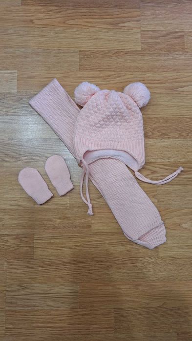 Дитячий набір (шапка, шарф, перчатки)