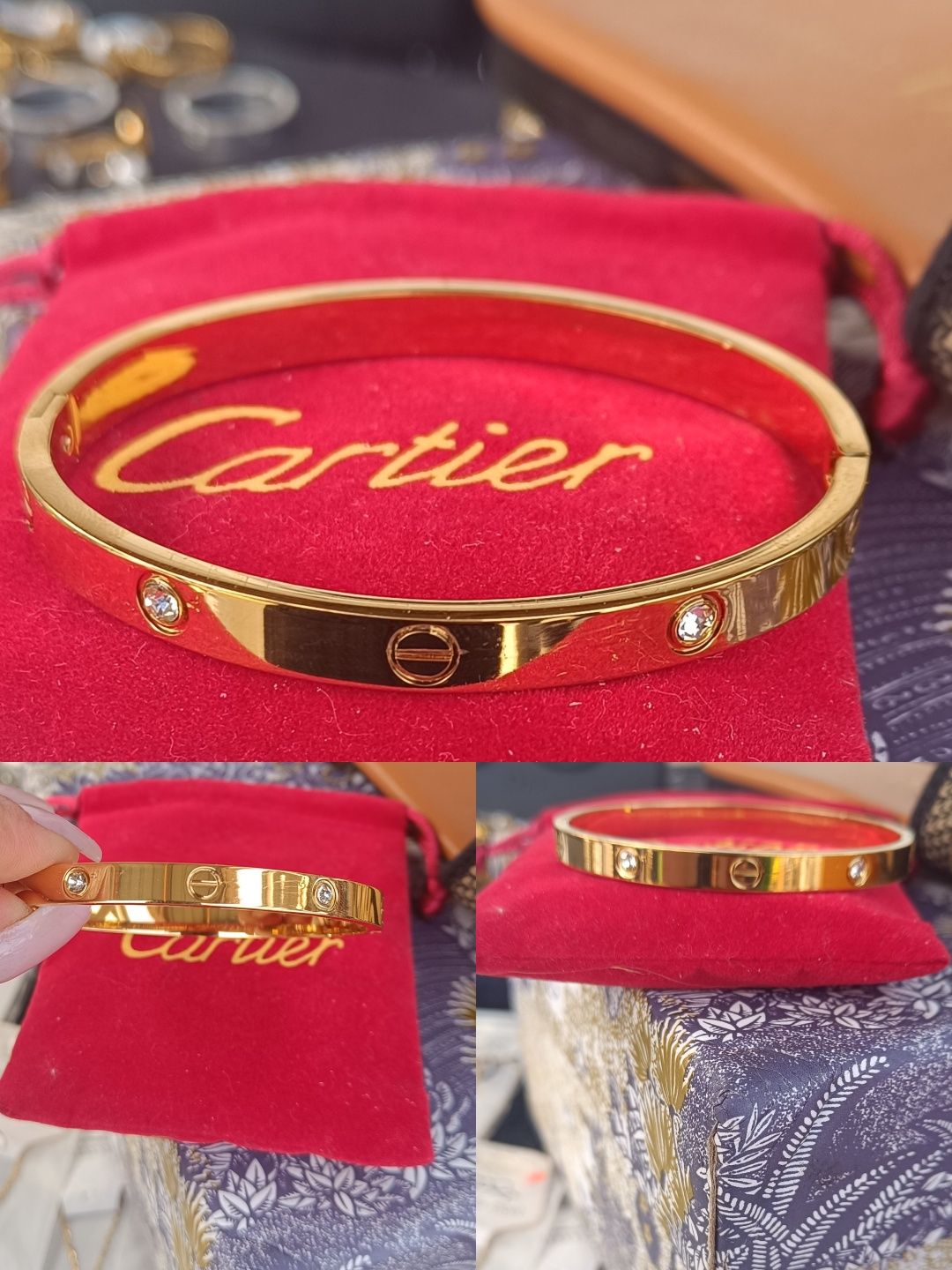 Bransoletka Cartier Love pozlacana 18.k