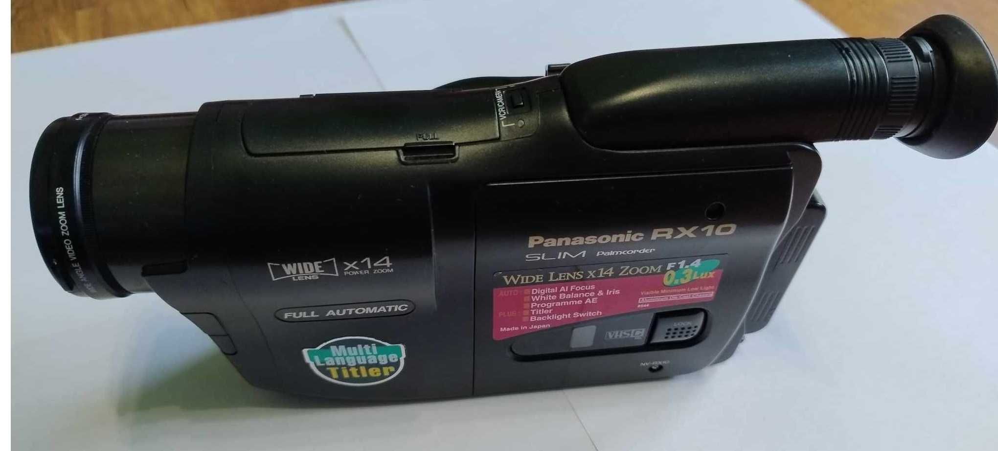 Kamera analogowa Panasonic RX10 na kasetę VHS vhsc nv-rx10eg retro