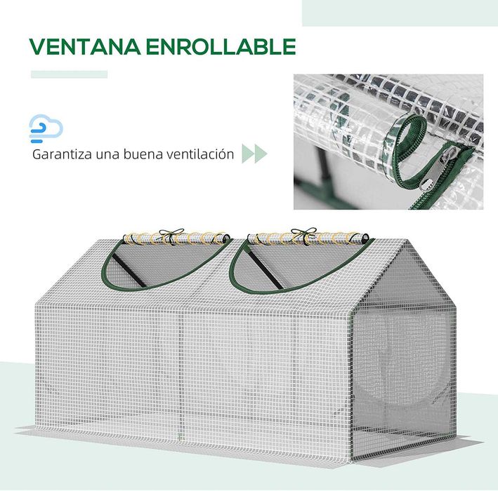 Estufa de terraço, 120 x 60 cm