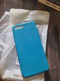 Etui na IPhone 7 8 plus silikonowy kolor turkusowy