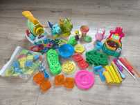 Ciastolina Play doh duży zestaw - makaron, błotne świnki, lody, ciastk