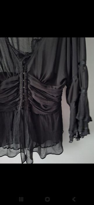 Bluzka gorset boho koronka