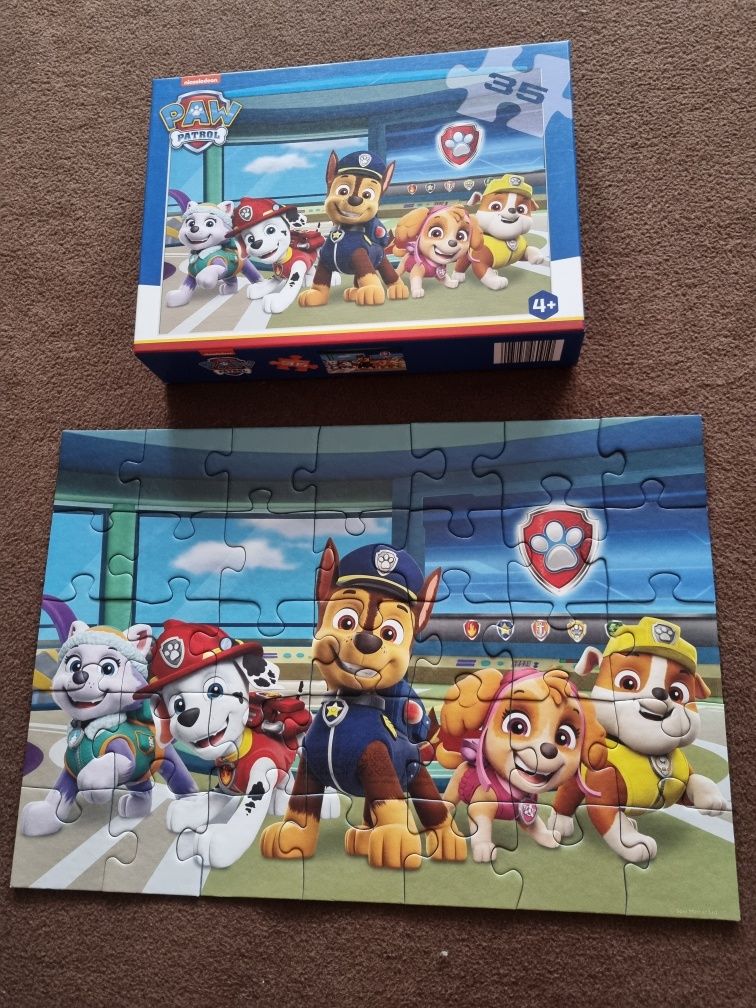 Puzzle Psi Patrol 4+ 35 elementy jak nowe