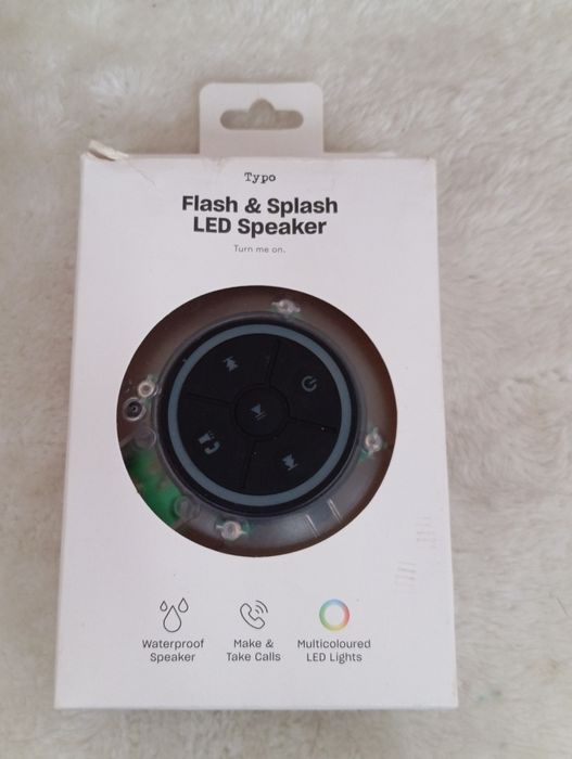 Głośnik Bluetooth Typo Flash & Splash LED Speaker