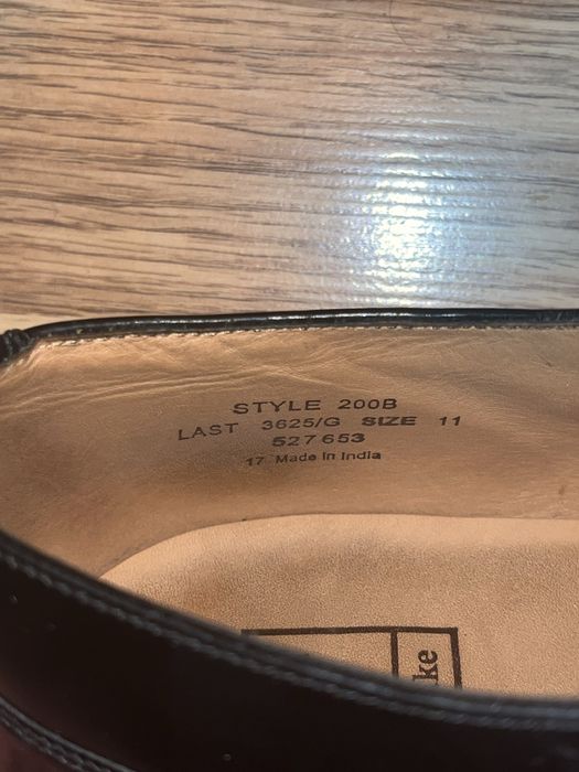 Чоловічі Оксфорди Loake 200B UK11