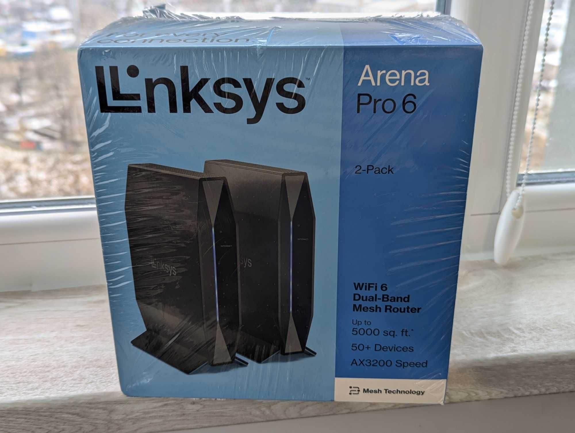Роутер НОВЫЙ комплект Linksys Arena Pro WiFi6 Mesh AX3200 E8452 USA