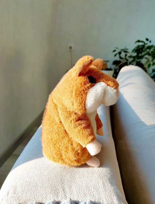 Хом'як повторюшка кумедно повторює смішним голосом