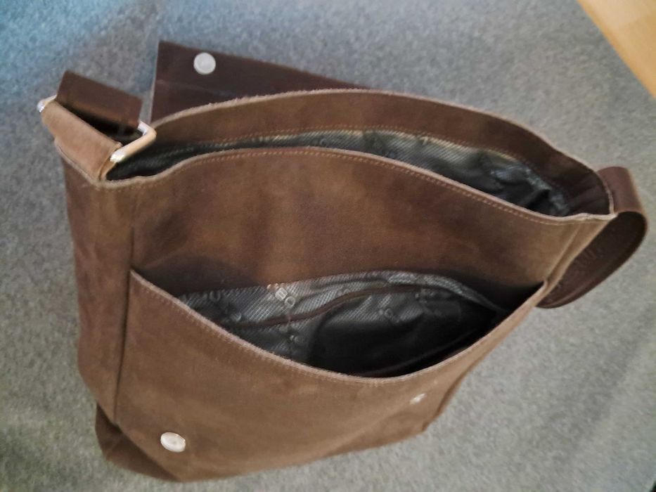 Verso  damska torebka z naturalnej skóry kolor czekoladowy