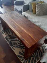 Drewniany stół stolik kawowy drewno solidny ława