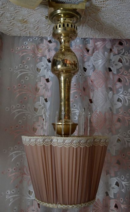 Торшер 77 см ,Старинная бронза Старинные подвески