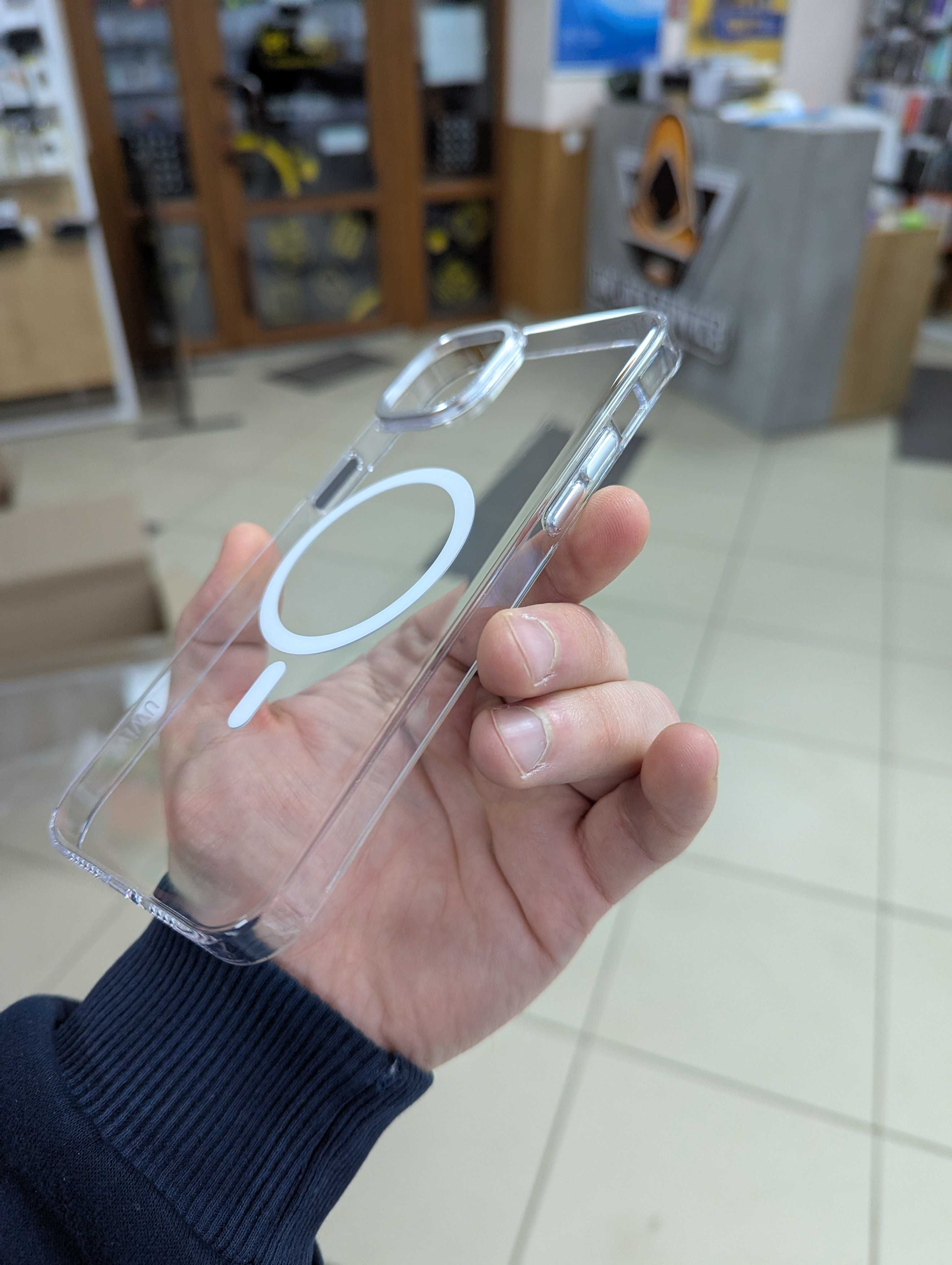 iPhone 14 Plus Чехол Rock Pure Magnetic Прозорий чохол Magsafe