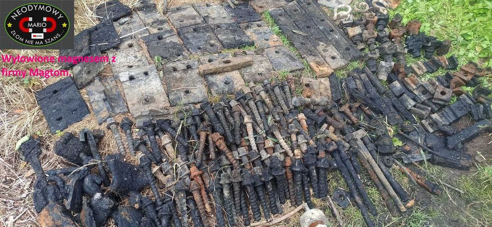 Magnes neodymowy do poszukiwań 350kg uchwyt boczny górny F200 POWER