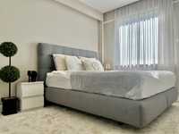 Łóżko kontynentalne tapicerowane 180x200