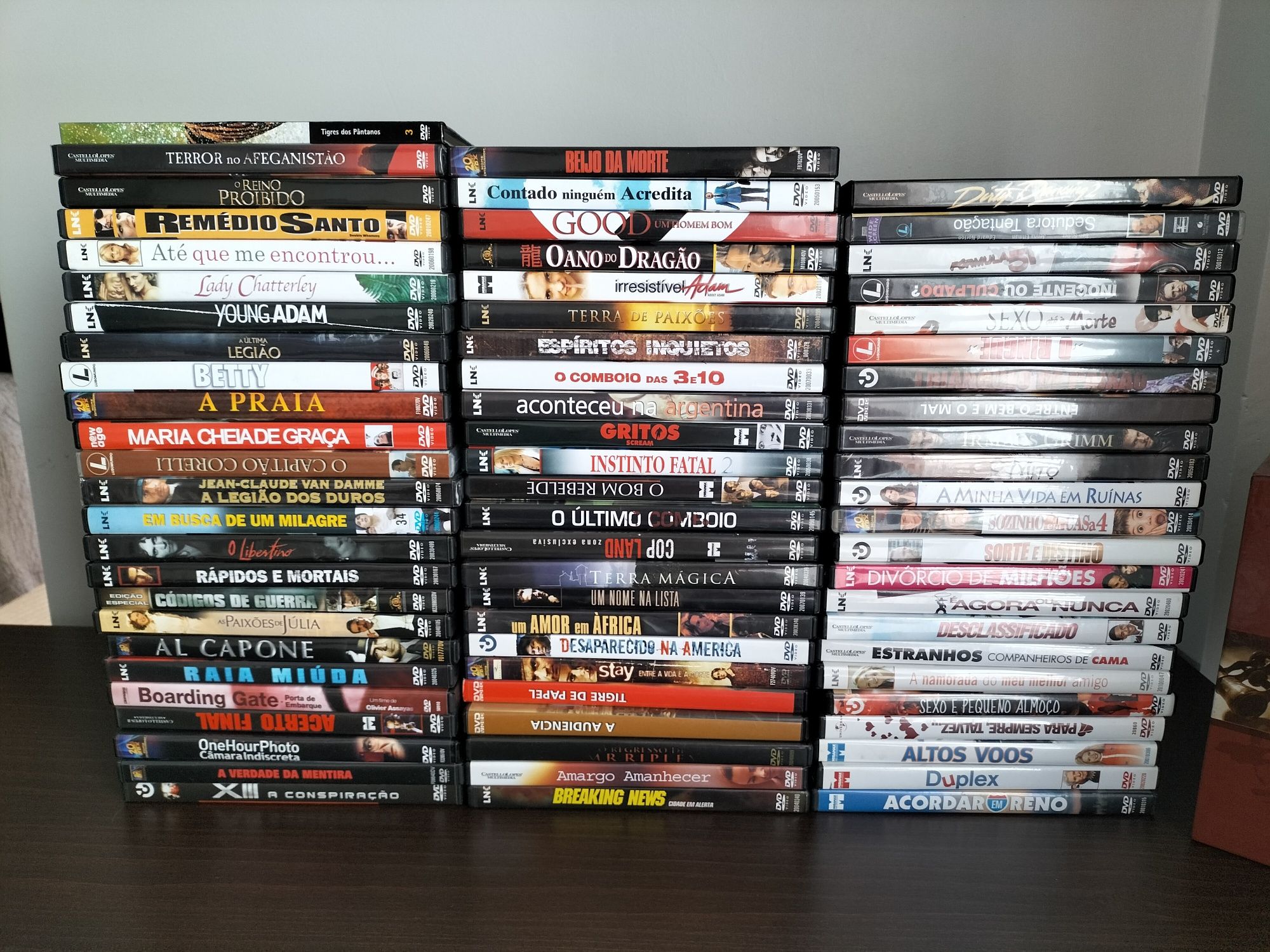 72 Filmes em DVD - anos 70 / 80 / 90 / 2000 - 70 por tudo