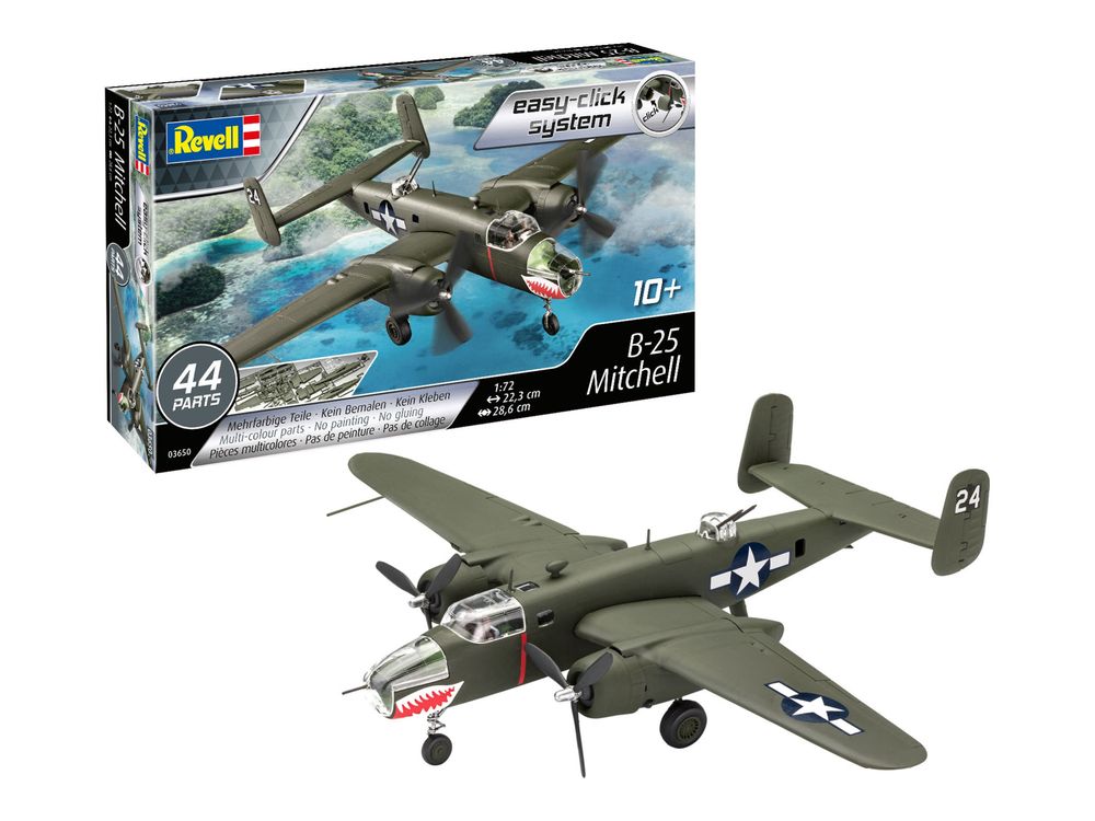 Model do sklejania SAMOLOT 1/72 Revell 03650 EASY-CLICK B-25 MITCHELL