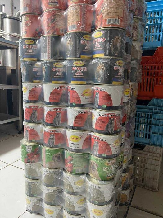 Натуральная мясная консерва для животных "Рубец", желудок говяжий