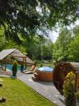 Domek z basenem jacuzzi i sauną