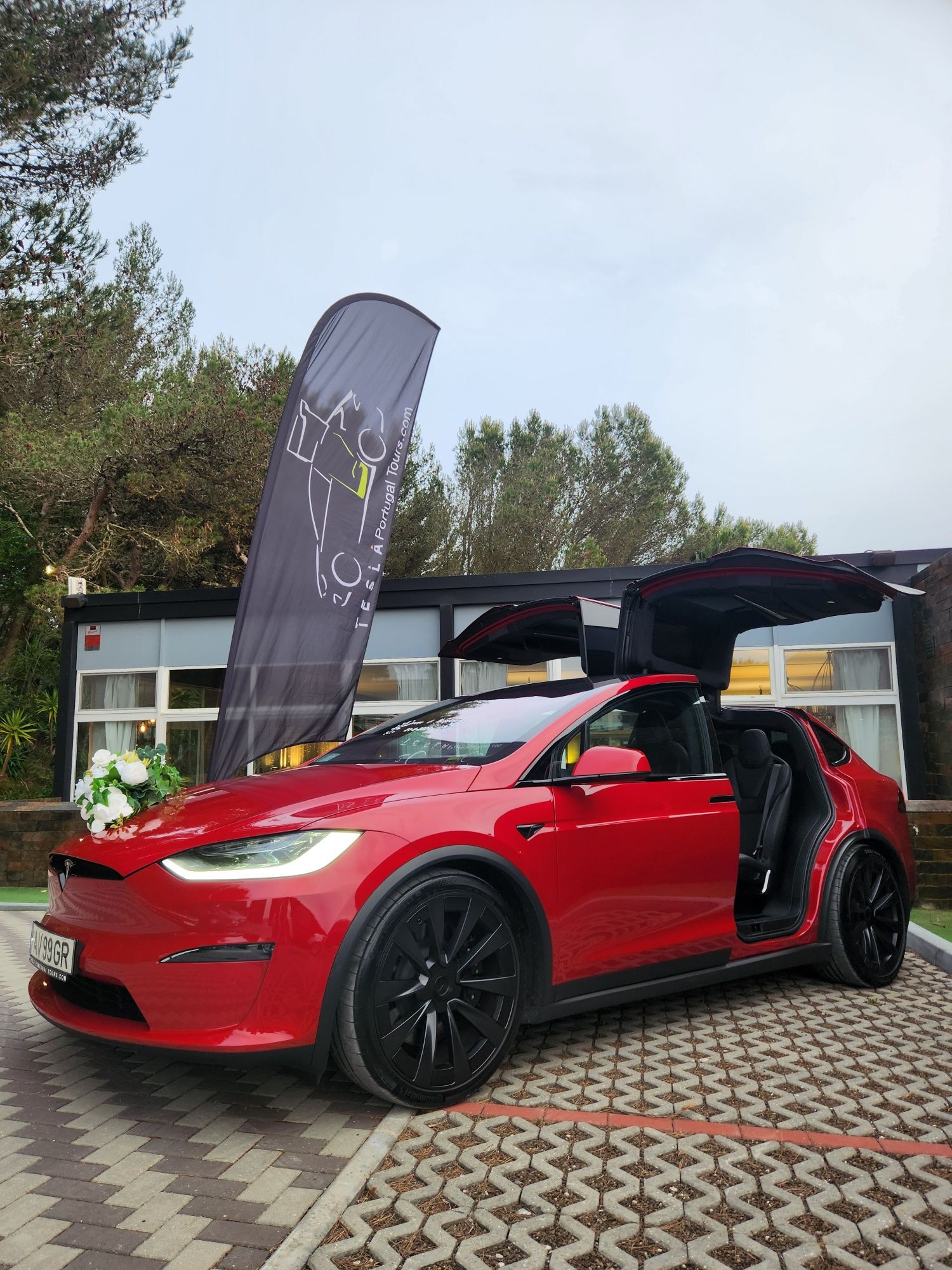 Jantes Tesla Model X 22' originais com pneus, para choques e farol