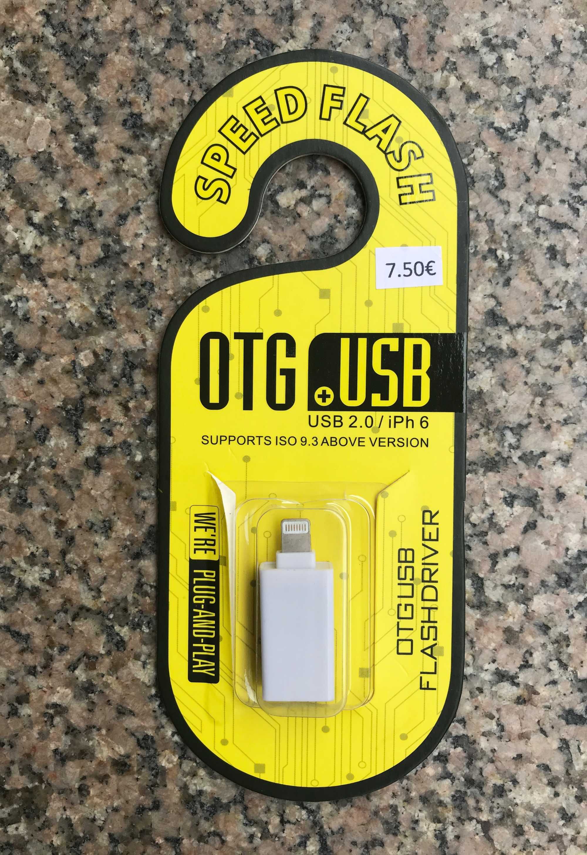 Adaptador OTG Lightning para USB (iPhone / iPad)