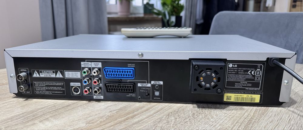 LG RC185 #Nagrywarka DVD VHS #6HD #Hi-Fi Stereo #DV-in #DivX #Pilot