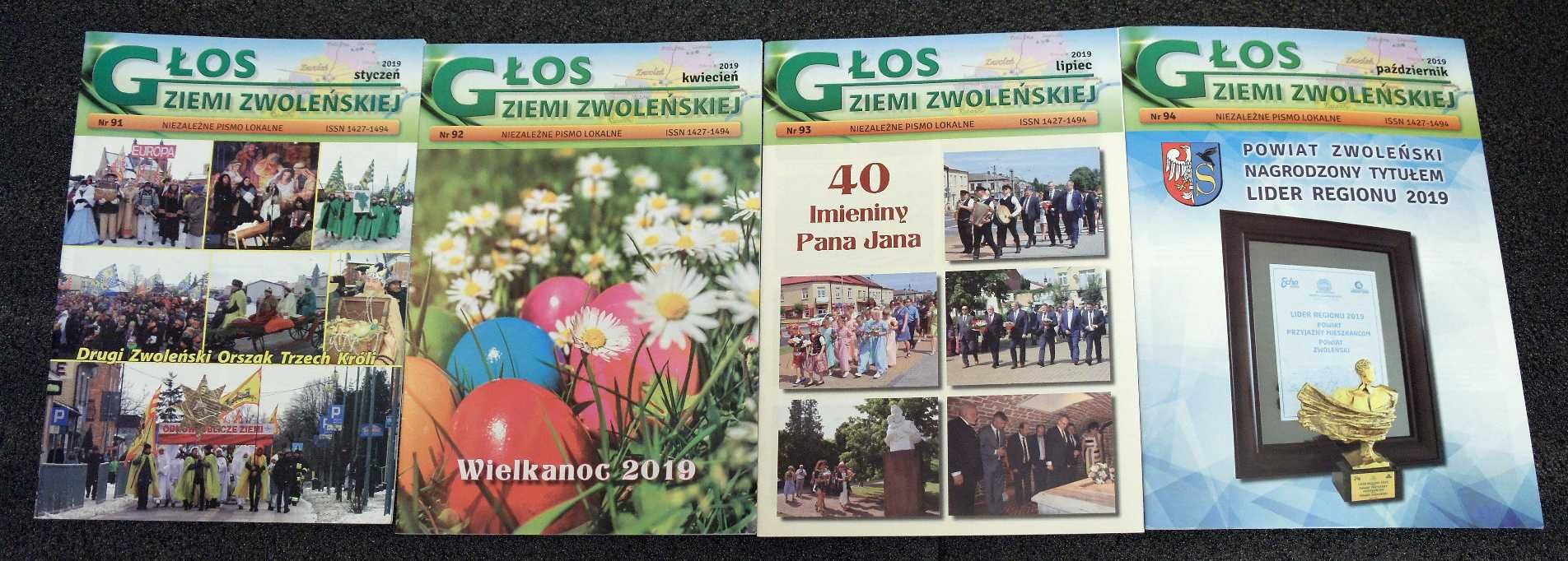 Głos Ziemi Zwoleńskiej 2018, 2019; Głos Gminy Wilkowice 2021