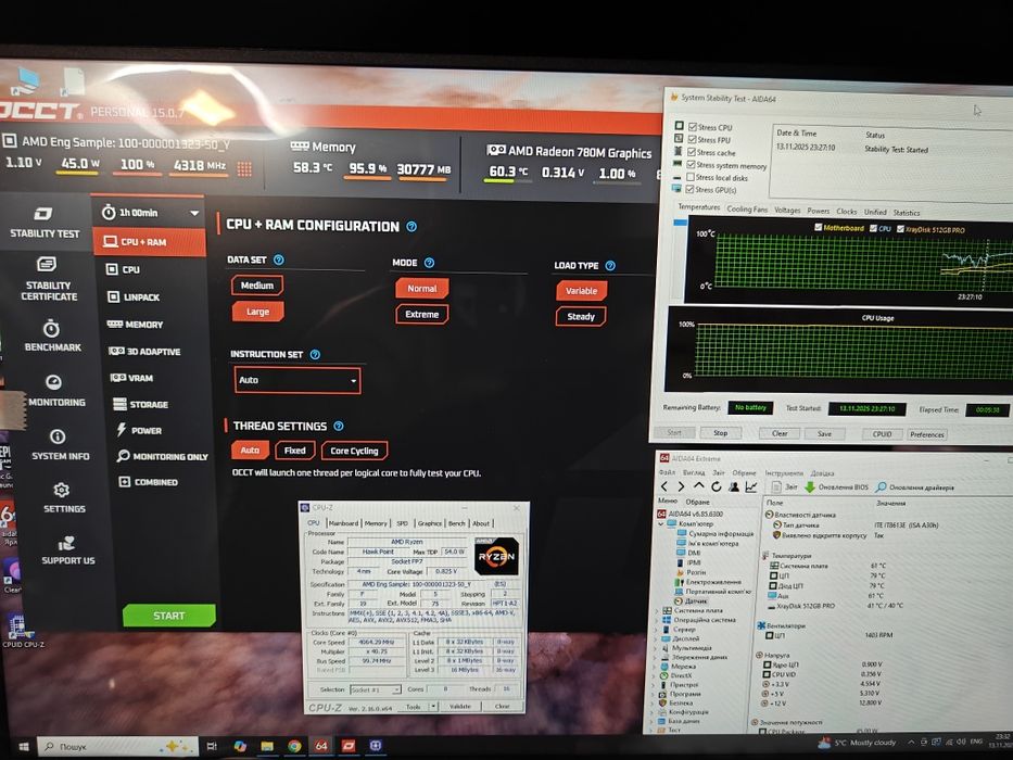 MiniPC Genmachine R7 8840U SSD 512Gb DDR5 32gb
