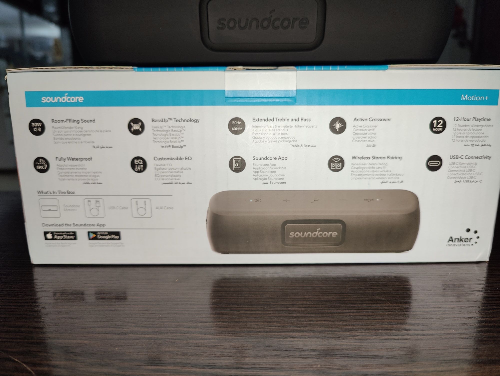 Портативна акустика Anker Soundcore Motion Plus Black ,30W