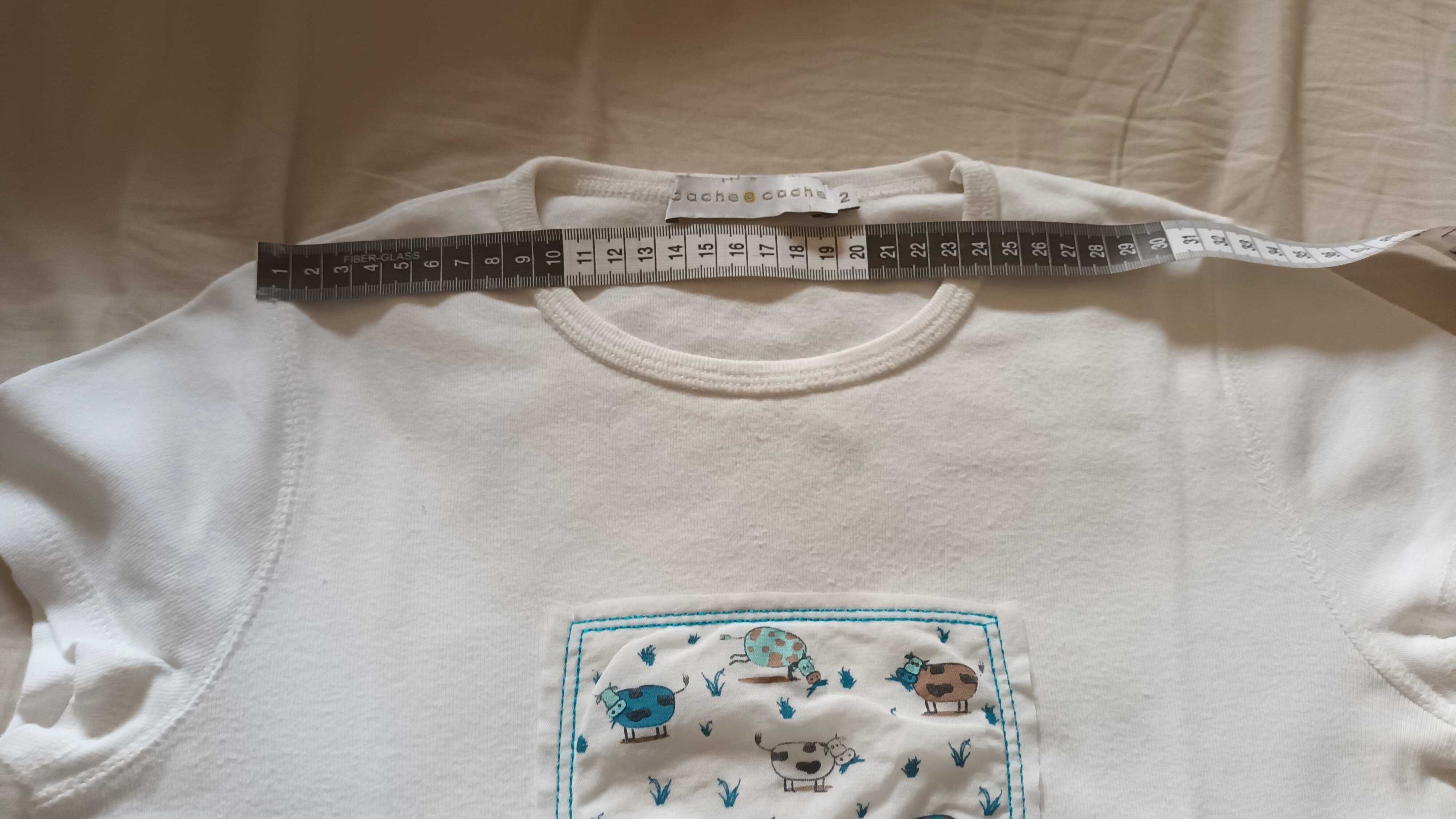 T-shirt branca da Cache Cache