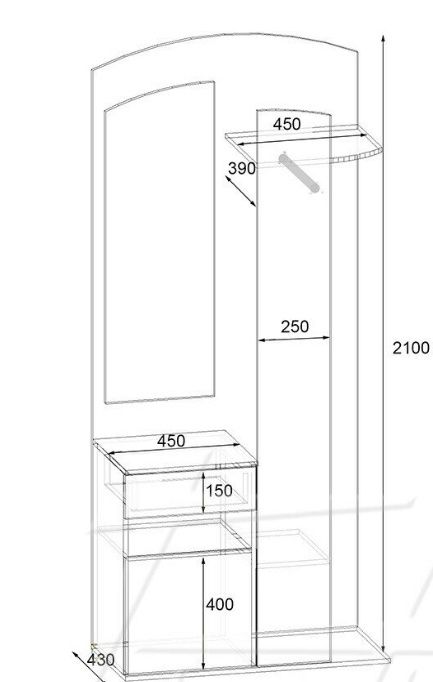 Передпокій в коридор,для одягу