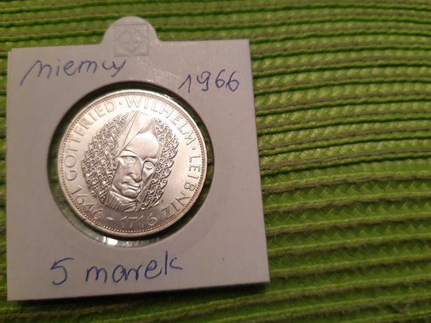 moneta srebrna niemiecka z 1966r
