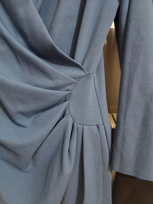 Vestido azul drapeado M/L