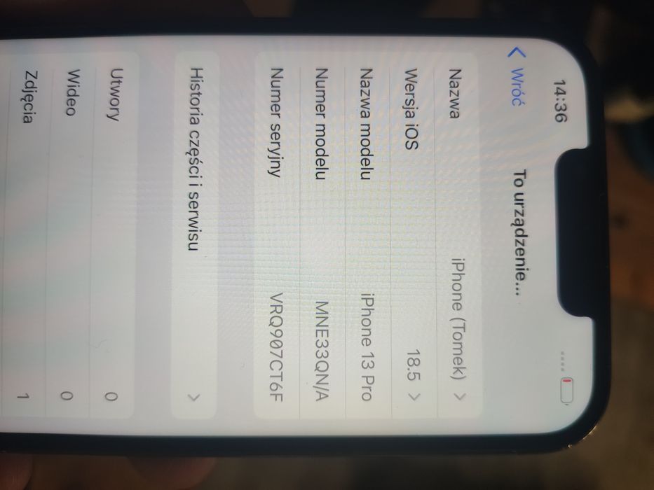 iPhone 13 pro 256 gb 85% baterii