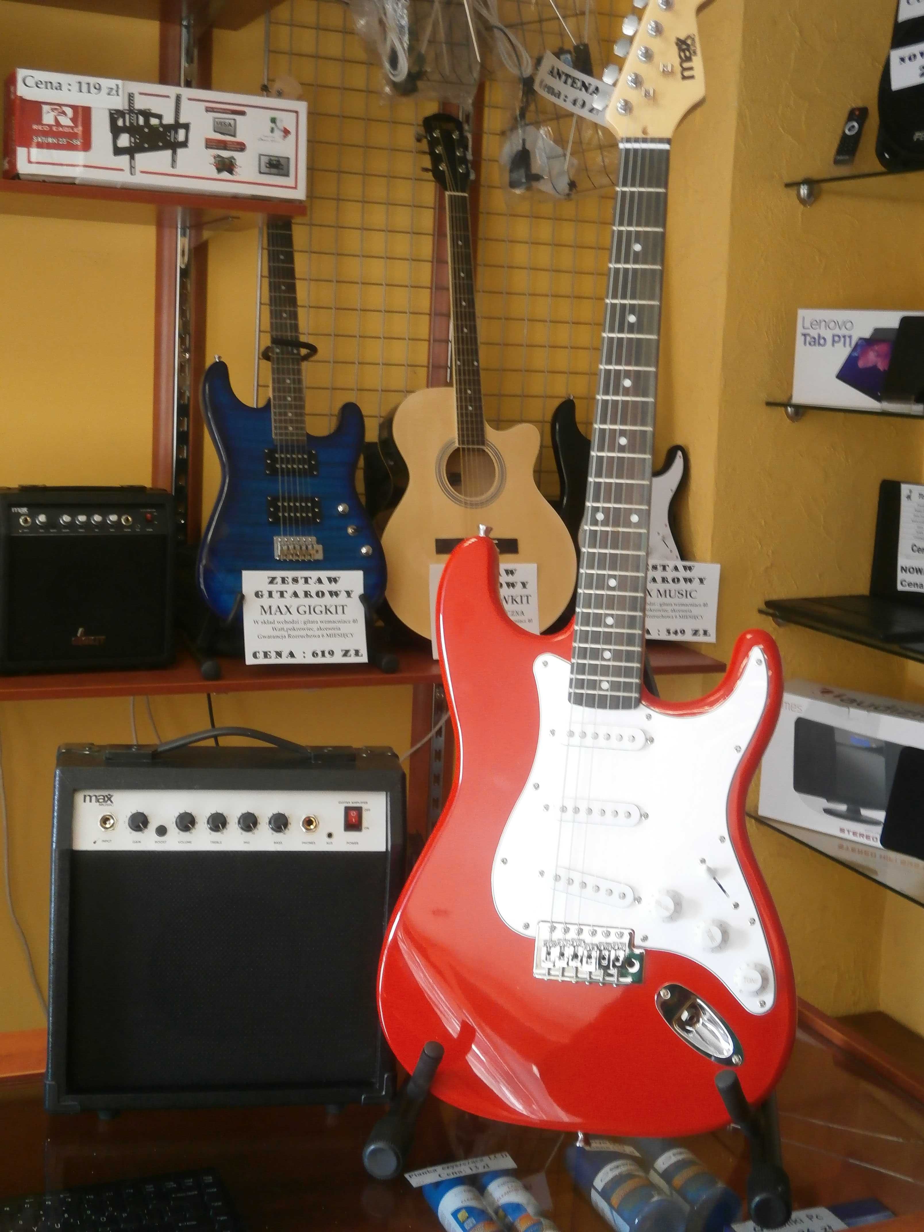 Zestaw Gitarowy MAX Music Red