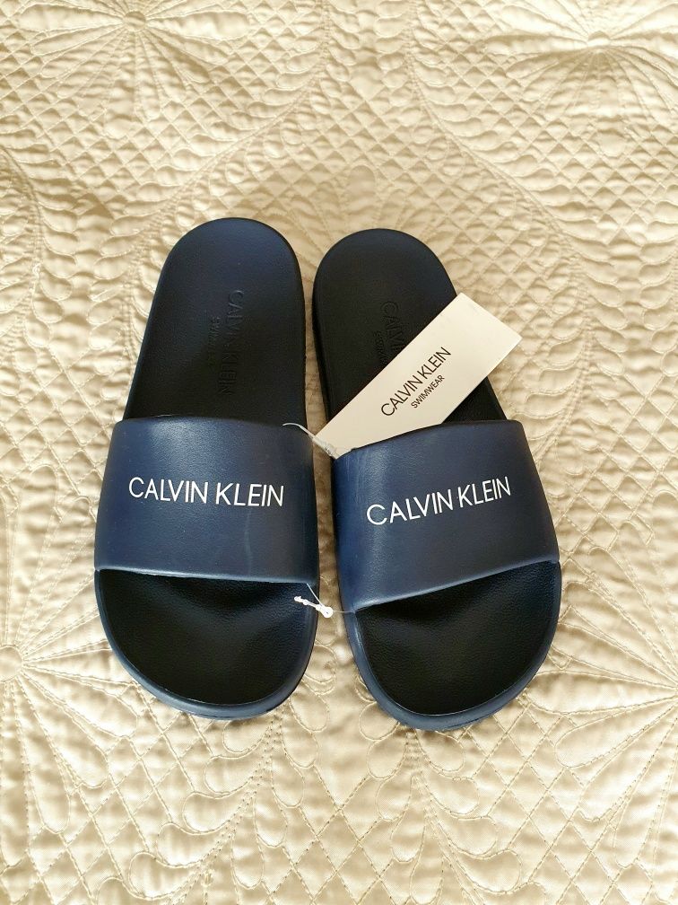 Calvin klein pool slides chinelos 33 novos