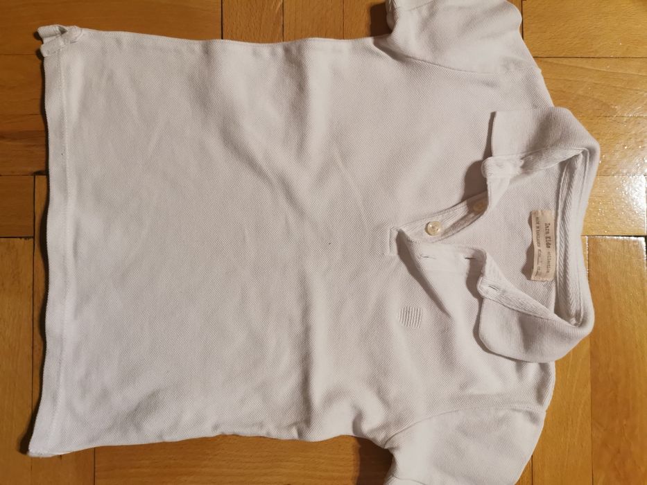 Koszulka polo ZARA biala rozm. 110