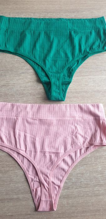 6×Damskie majtki stringi z wysokim stanem XL