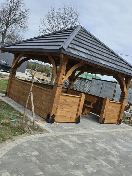 Altana ogrodowa ekskluzywna, góralska, nowoczesna.